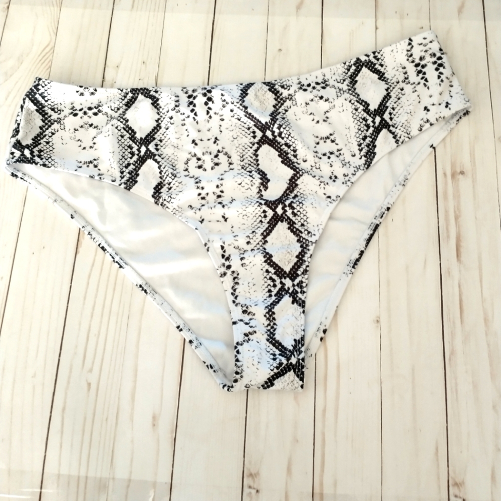 High waisted swim suit bottoms